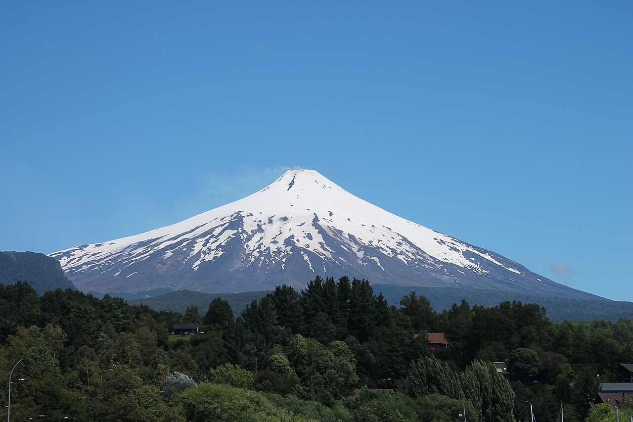 Volcán Villarrica visto desde Pucón